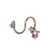 Star Zircon Ear Cuff Jewelry Hypoallergenic Titanium Steel Cartilage Earring With Secure Fit For Daily Wear