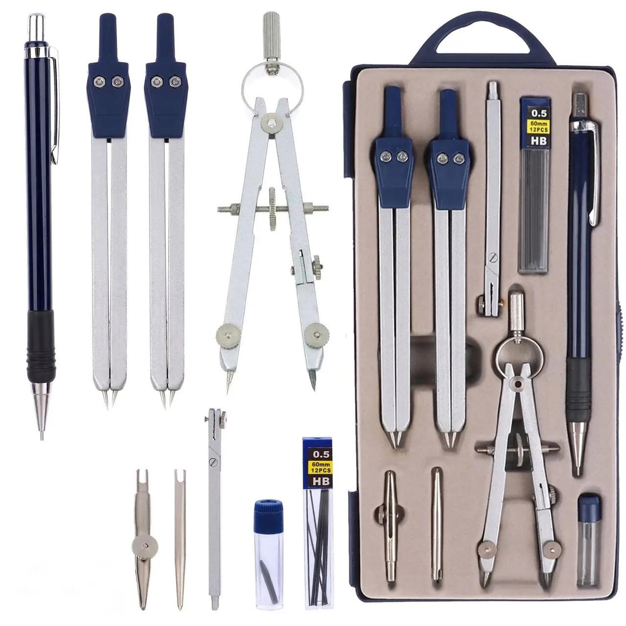 

Набір креслярських інструментів Supretto 9 шт. (7957)