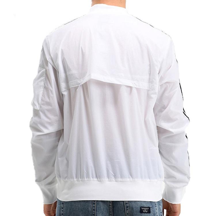 Men's adidas MH JKT BOMB 3S Woven White Jacket GH4803