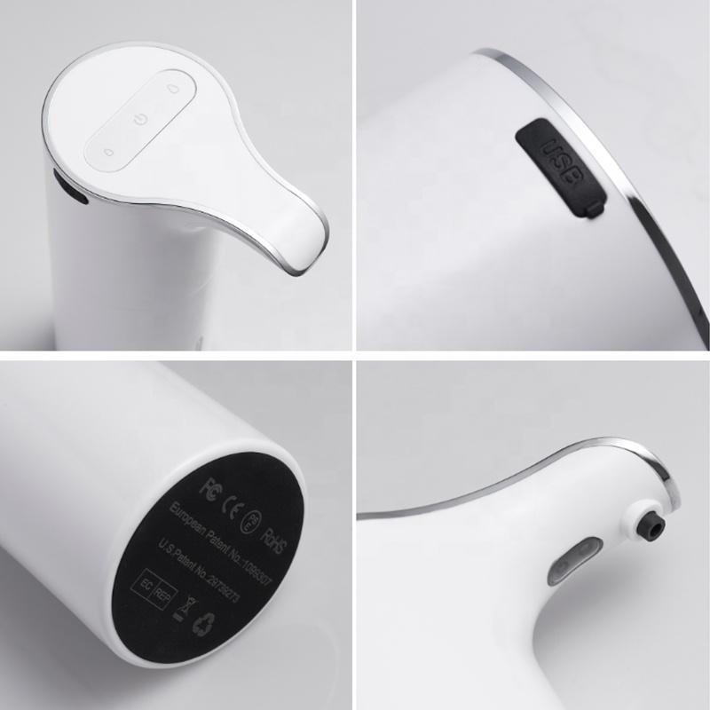 300ml Smart USB Rechargeable Automatic Sensor Induction Foaming Liquid Soap Dispenser