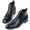 Fashion 2024 New Hot Selling Men Chelsea Boots Foreign Trade Small Square Head Men's Shoes with All Fashionable Men's Ankle Boots