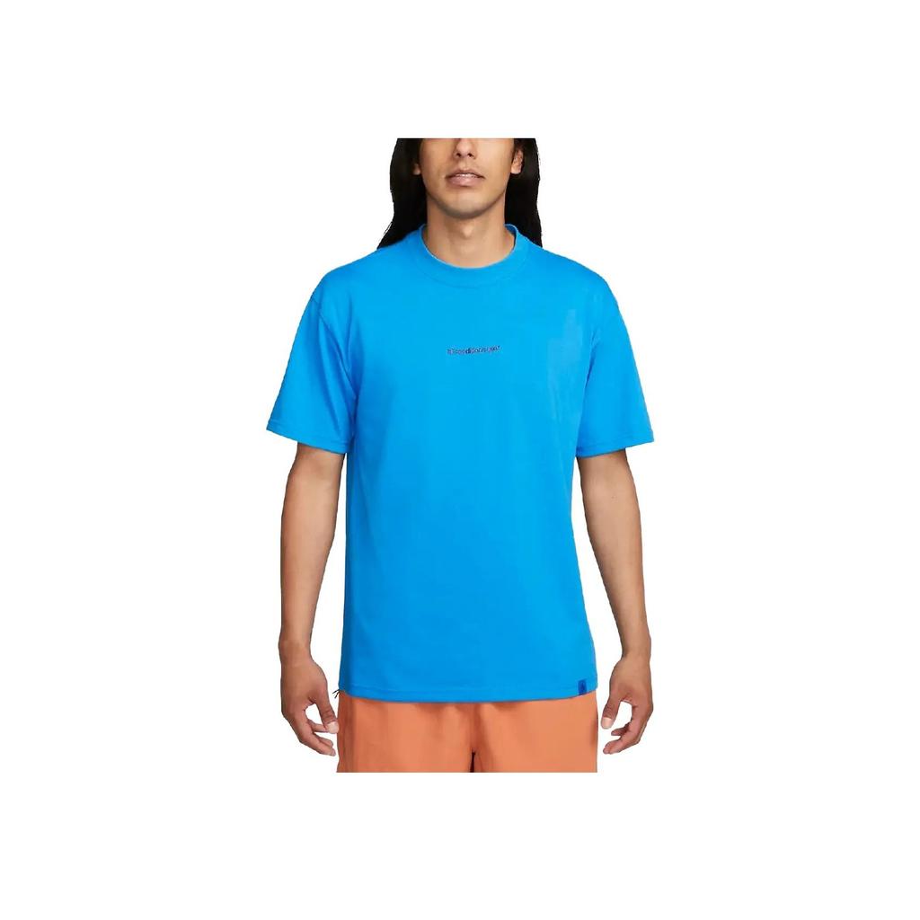 Nike ACG Letter Embroidery Crew Neck Short Sleeve T-Shirt Men Tops Blue FJ2137-435