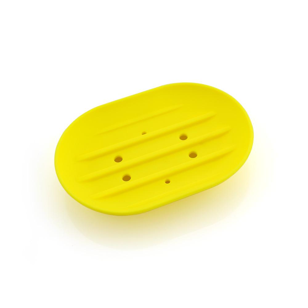 Non-slip Hollow Silicone Soap Dish Holder for Bathroom