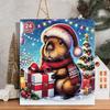 Weihnachts-Countdown-Spielzeug Capybara-Ornamente Countdown-Kalender für Kind Niedlicher Weihnachtsanhänger Liebenswerte Weihnachtsfigur Puppe