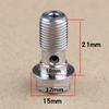 Universal M10x21 Thread Pitch 1.0/1.25mm Motorcycle Brake Master Cylinder Oil Hose Banjo Bolt Brake Calipers Bleed Screw Nipple