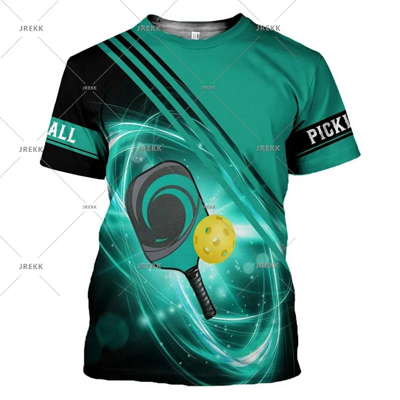 Popular Sport T-shirt For Men Cool Pickleball Graphic Street Casual Short Sleeve T-shirts Casual Funny Game Tee Top 2025 Summer