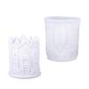 Multipurpose Silicone Mold Big Ben Shape Cement Moulds Resin Candle Cups Mold Decorative Trays Moulds for Projects