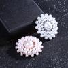 Elegante runde Blumenbroschen, Imitationsperlenbroschen, Hochzeiten, Broschennadeln, Schmuck, Kleidung, Hochzeitsaccessoire, Muttergeschenke