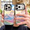 Phone Case: 2D Flat Design Suitable for iPhone 18, 17, 16, 15, 14, 13 Pro, Color Silver Protective Case, Couple Style, Dreamy Scenes, Christmas and Ha