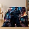 Manta de Franela con 26 Estilos de Artistas de Rap Dibujos Animados Tupac Snoop Dogg Hip Hop, Manta Acogedora Suave para Hogar Dormitorio Cama Cubierta de Sofá