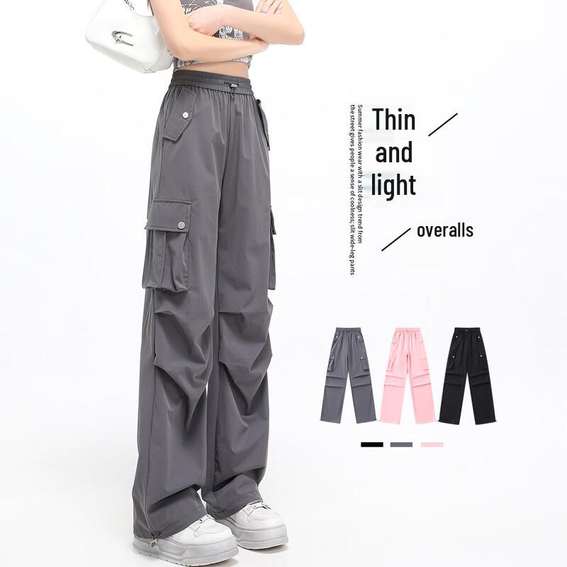 Women s High-Waist Wide-Leg Cargo Pants S