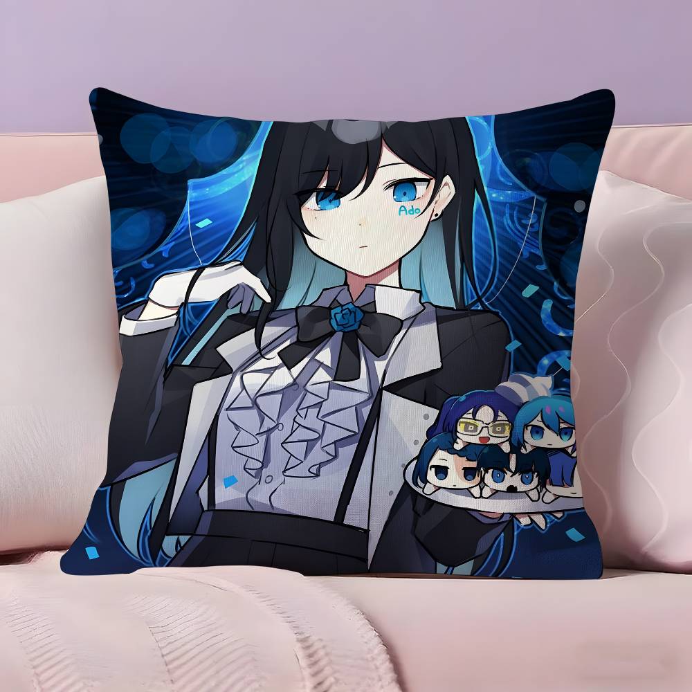 Cartoon Singer A-Ados Cute Girl Pillow Case Pillowcase Ultra Soft Skin Friendly Fabric Cloud Like Comfort & Concealed Zipper