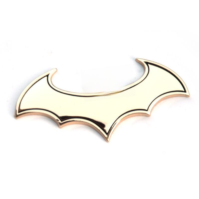 Solid 3D Metal Car Sticker - Gecko Cross Bat - High Quality - Namo Amitabha