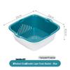 Double-Layer Square Produce Washing & Draining Basket