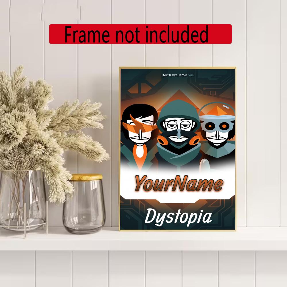 Incredibox Customize Your Name Diamond Painting Round Diamond Diy Frameless Holiday Artwork Suitable For Home Office Wall Decoration