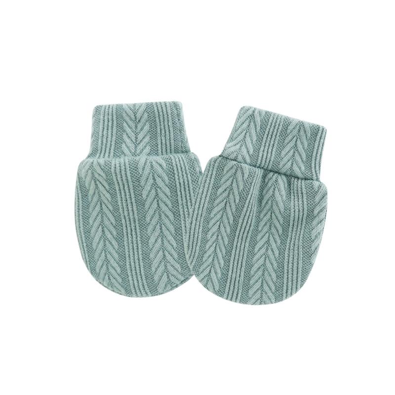 Elastic Cuffs Baby Mittens Prevent Face Scratching Soft Cotton Gloves For 0-1 Month Infants Breathable Hand Covers