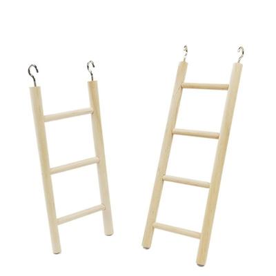 1PC Durable Hanging with Hooks Bird Cage  Wooden Parrot Climbing Frame Parrot Perch Hamsters Toys Birds Ladders