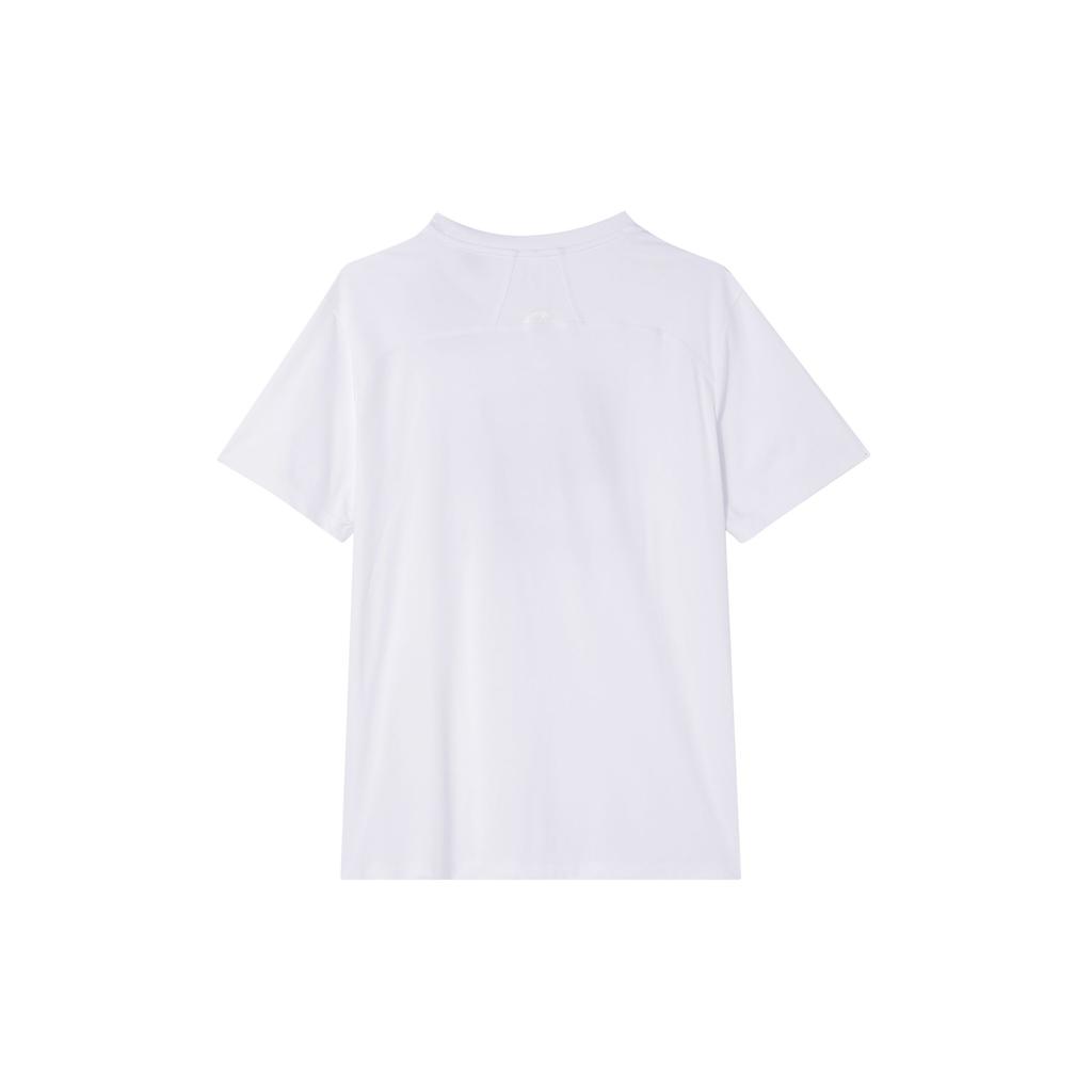 Anta Champion Series Printed Letter Round Neck Comfortable Breathable Short Sleeve T-Shirt Unisex Tops Pure-White 172430101-1