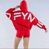 Women's Hooded Long Sleeve Sweatshirt Loose Fit Loungewear Letter Print Pullover Hoodie