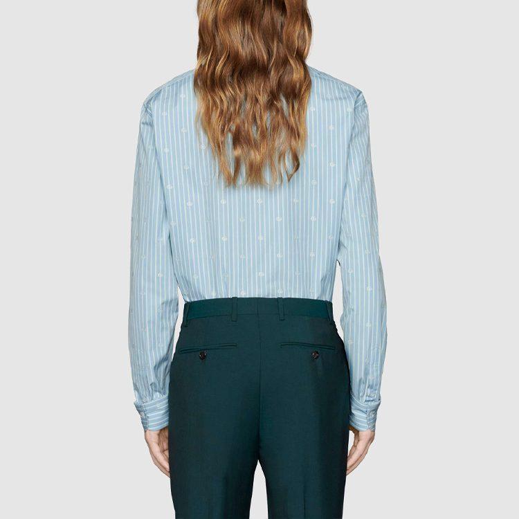 Previous Season GG-jacquard Striped Shirt 625888-ZAFXS-4421