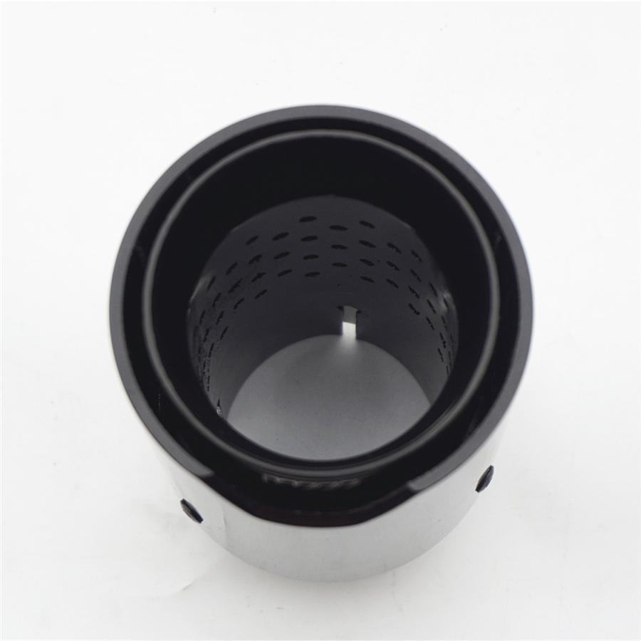 4ks Všechny Plně Lesklé Černé Univerzální Auto 100% Pravé Karbonové Vlákno Koncovky Výfuku pro BMW 2,5'' vstup, 3,5'' výstup S Logem