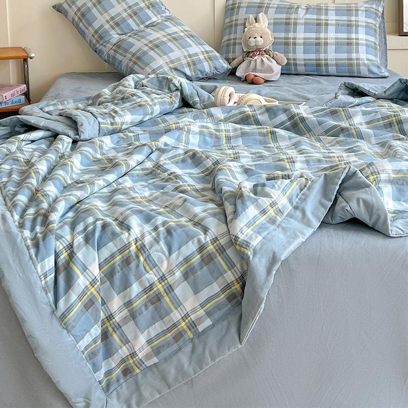 

2026 Новое весенне-летнее одеяло-покрывало, стиганое одеяло, кондиционер, мягкое тонкое одеяло, дышащие прохладные одеяла 110x150cm