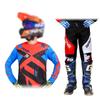 Set completo abbigliamento motocross per bambini Kit Maglia Pantaloni Youth bambino verde Moto nero 3 4 5 6 7 8 9 10 anni Tuta fuoristrada blu arancio Enduro cross ragazzo ragazza