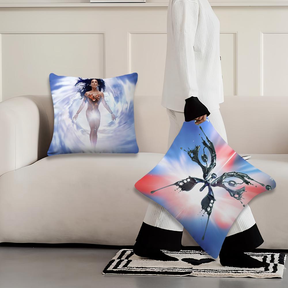 K-Katy Singer P-Perry 143 Kissenbezug Wohnzimmer Akzent Sofa Rückenstütze Quadratisch Lounge Entspannender Nickerchen Begleiter Kissenbezug