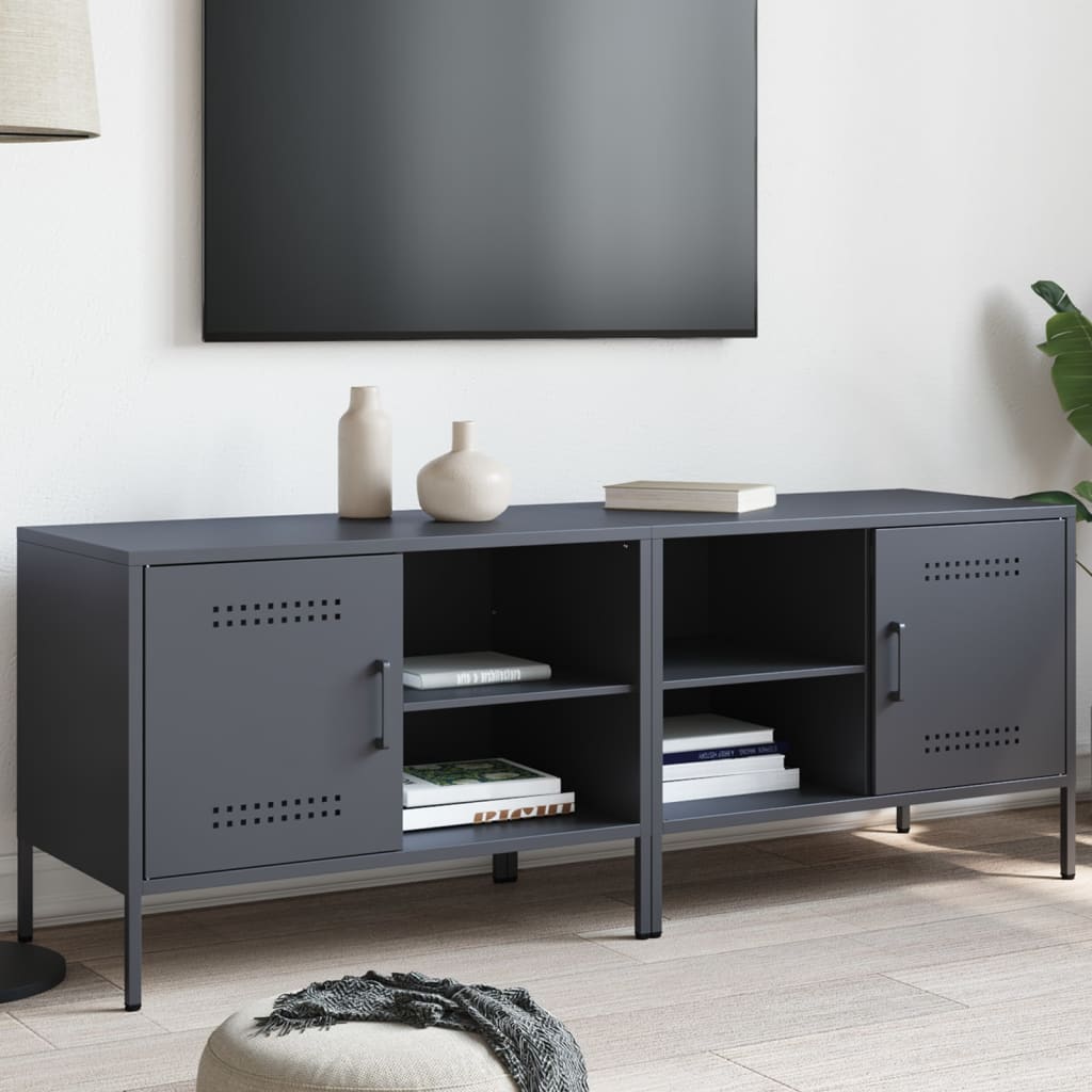 TV Cabinets 2 Pcs Anthracite 68 X 39 X 50.5 Cm Steel