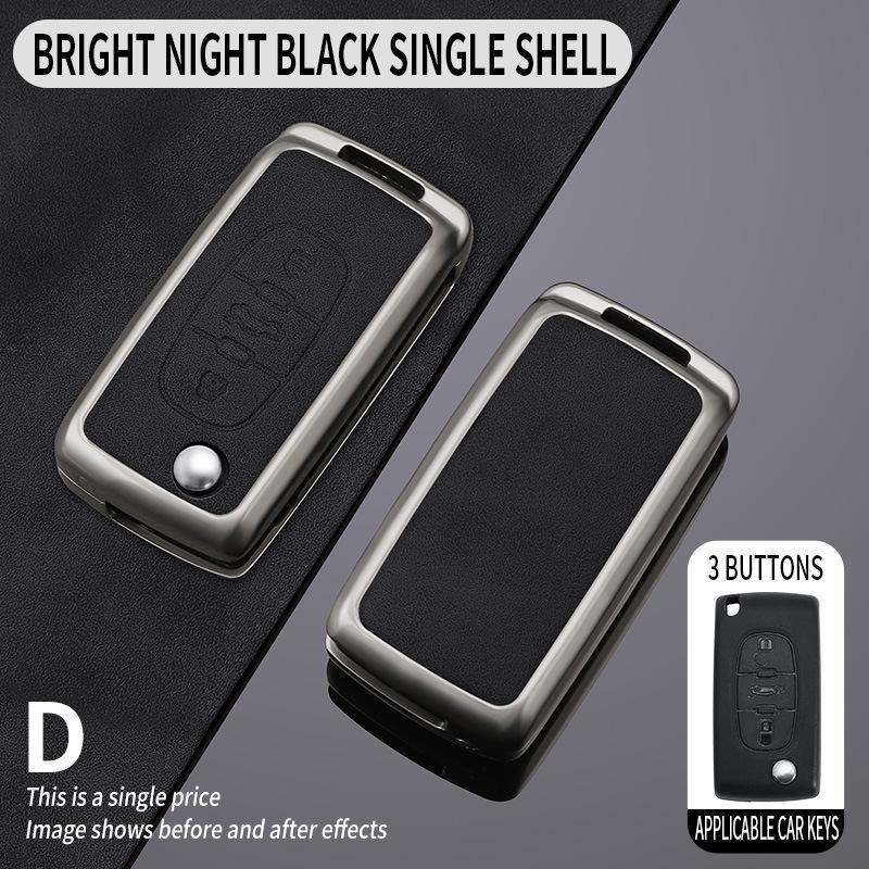 Compatible Key Case for Citroen Sega Triumph 2012-2016 - Folding Shell & Buckle