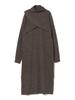 Beams Heart Layered Knit Dress Charcoal One Size (Set Item) Women's