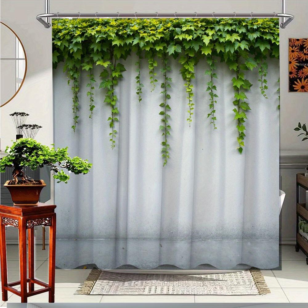 

1Pc Creative Plant Shower Curtain Set, Add Fun And Vitality Bring Relaxed Bath Decoration Shower Curtain 180X200Cm W60H190(CM)-1 Pcs