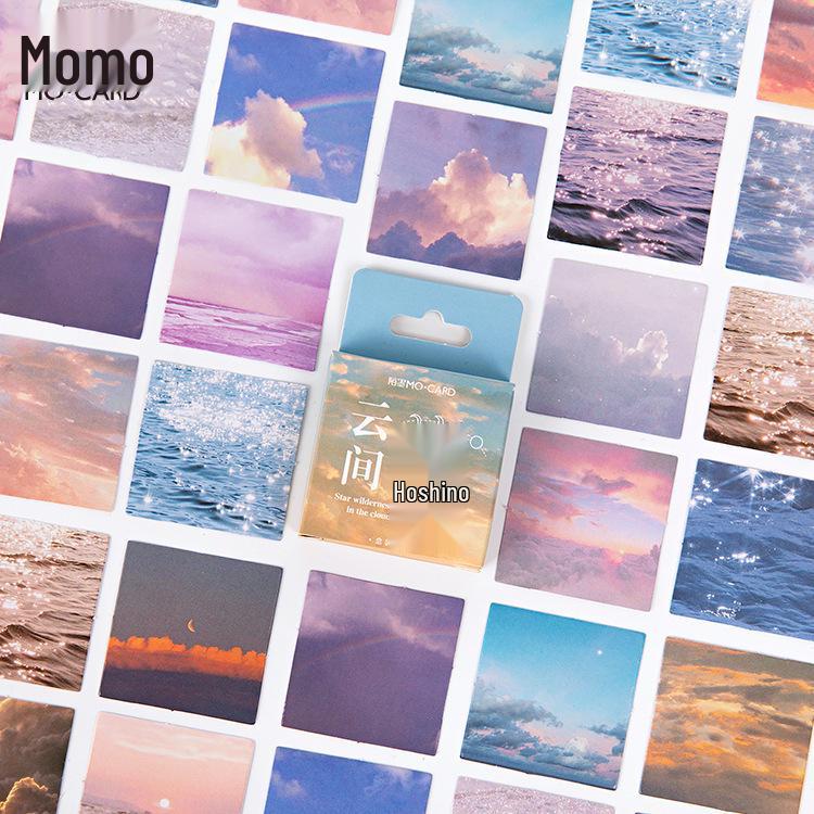 Mò Mò Cloud & Starry Sky Journal Stickers: 46 Pieces for DIY Decoration & Sealing