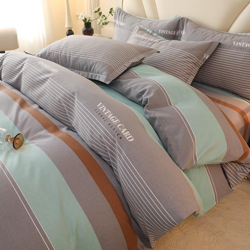 Fresh Style Cotton Bedding Set - 1.2m 1.5m 1.8m 2.0m Soft Breathable Bed Linens