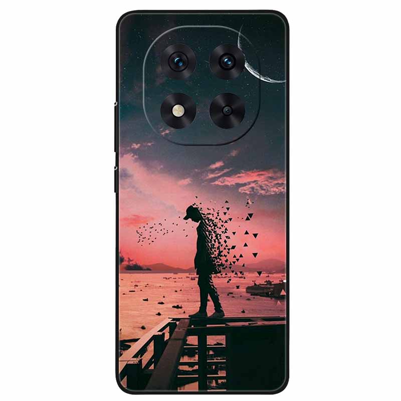 For Redmi Note 14 Pro+ Plus Case Cartoon Painted Silicone Black TPU Bumpers for Redmi Note14 Pro 5G Shockproof Soft Cover 14Pro