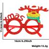 Handmade Plastic Colorful Christmas Glasses Perfect For Kids Featuring Cheerful Santa And Designs Reindeer