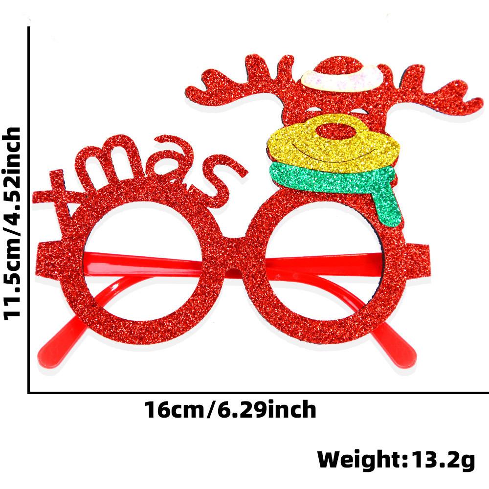 Handmade Plastic Colorful Christmas Glasses Perfect For Kids Featuring Cheerful Santa And Designs Reindeer