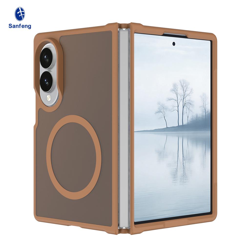 New Samsung ZFold8ultra Folding Anti-drop Mobile Phone Case Magnetic Skin Sense Fold7 Protective Case Wholesale