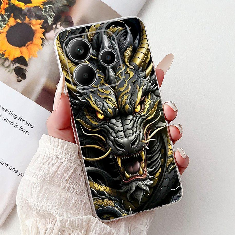 For Cover Xiaomi Redmi Note 14 4G Phone Case Luxury Marble Machine Soft Silicone Slim TPU Funda For Redmi Note 14 4G Note14 Capa