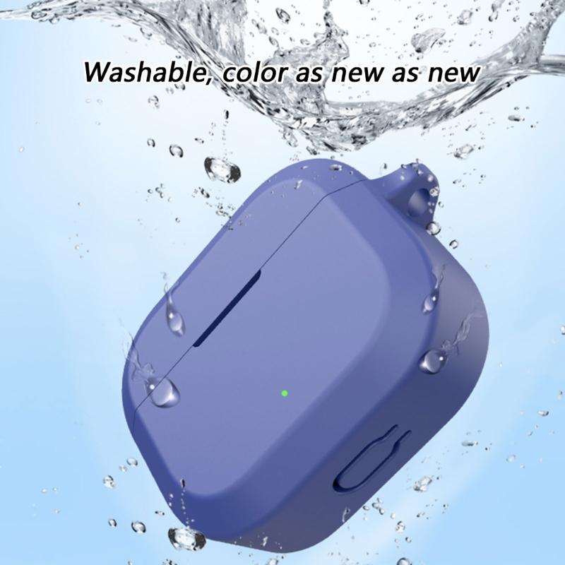Headphone Cover Shockproof Wrap Case Skin Antiscratch Guard Washable Silicone Housing Shell Enhances Grip for Nord Buds