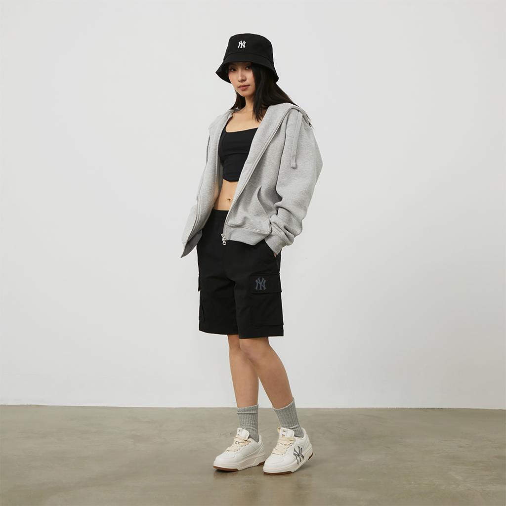 MLB Chunky Liner Crocodile Pattern Versatile Low-Top Sneakers Unisex sneakers White 3ASXCLX4N-50WHS