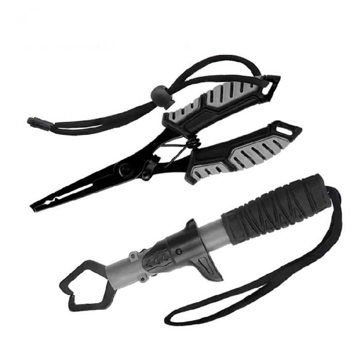 Fischgreifer Anglerzange Sprengringe Zange Edelstahl Fischlippen-Greifer Multifunktions Schnurschneider Hakenentferner