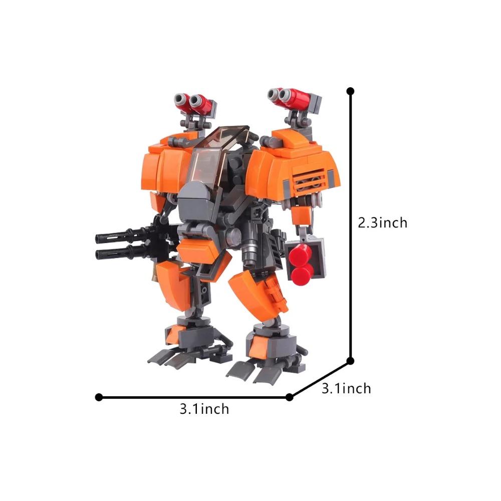 Uplink Mech Revamp Robot Model Building Blocks DIY Creative Design Combat Activity Mech Robot Assembling Bricks Toy Gift