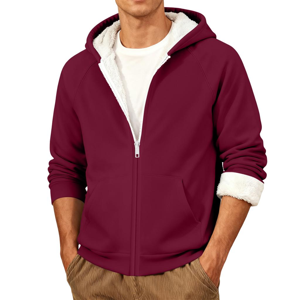 Men's Casual Warm Hooded Jacket