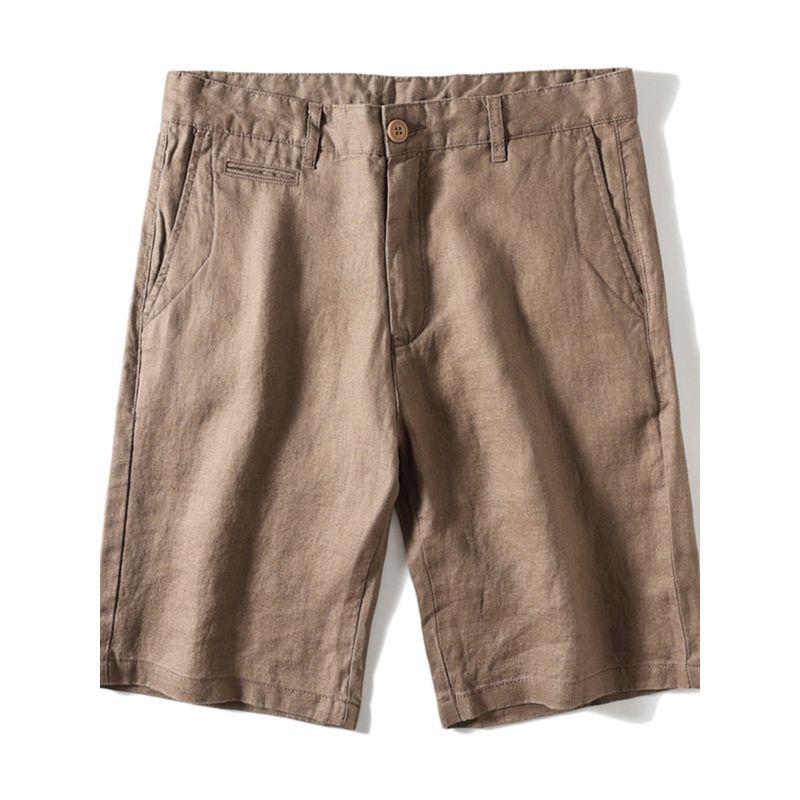 Pure Linen Summer Leisure Export Export Men's Shorts