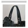 Xeie Thuk Handbag Women PU Leather Multi Pocket Daily Casual