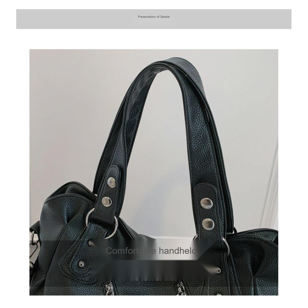 Xeie Thuk Handbag Women PU Leather Multi Pocket Daily Casual