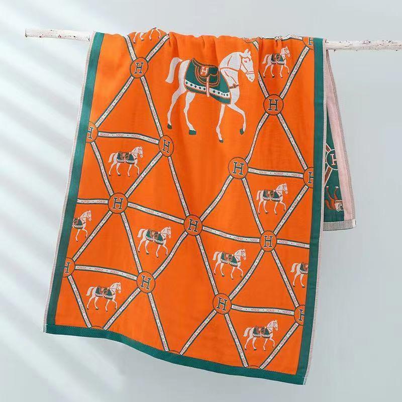 New Soft Ethnic Style Sun God Cotton Bath Towel - Skin-friendly & Absorbent