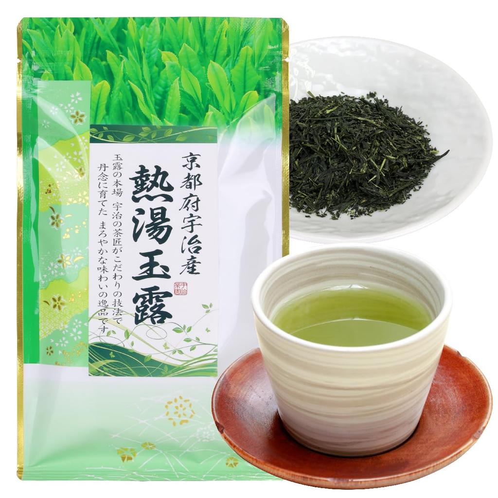 Uji Teeplantage Wasser Gyokuro 100g Kyoto Grüne Blätter Kabuse Geringe Adstringenz Leicht zu trinken Entspannend Nährstoffreich Geschenkgebrauch Jahresende