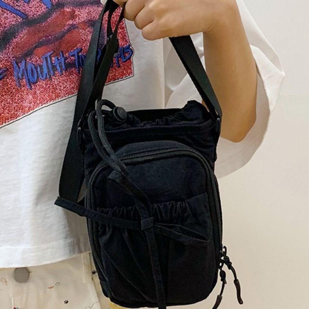 Adjustable Water Bottle Sling Bag Bowknot Crossbody Sports Bottle Bag Gym Bottle Bag Outdoor